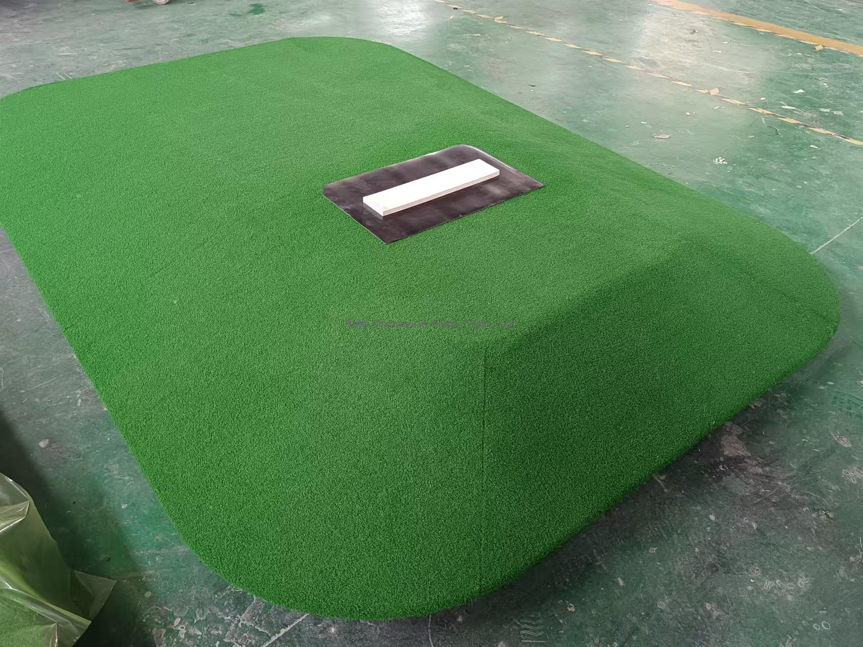 Juego de béisbol portátil Fiberglass Pitching Mound para entrenamiento de lanzamiento de béisbol interior y exterior 