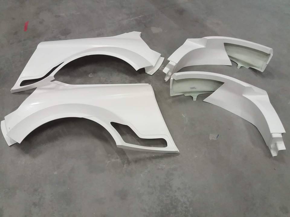 Kits de cuerpo de carro de fibra de vidrio FRP Fender